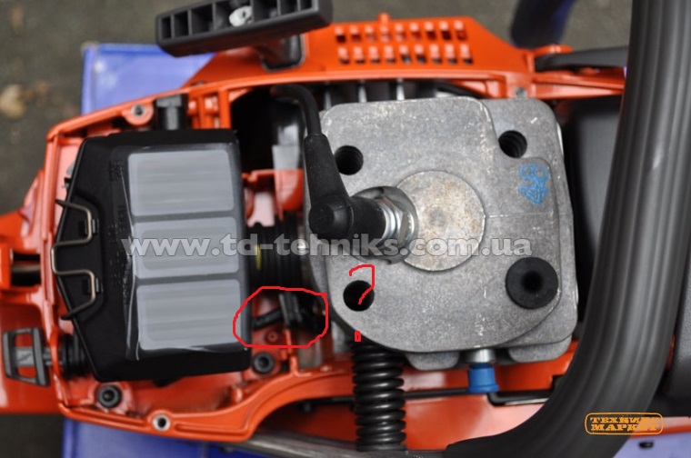 Замена импульсного патрубка в бензопиле husqvarna 142