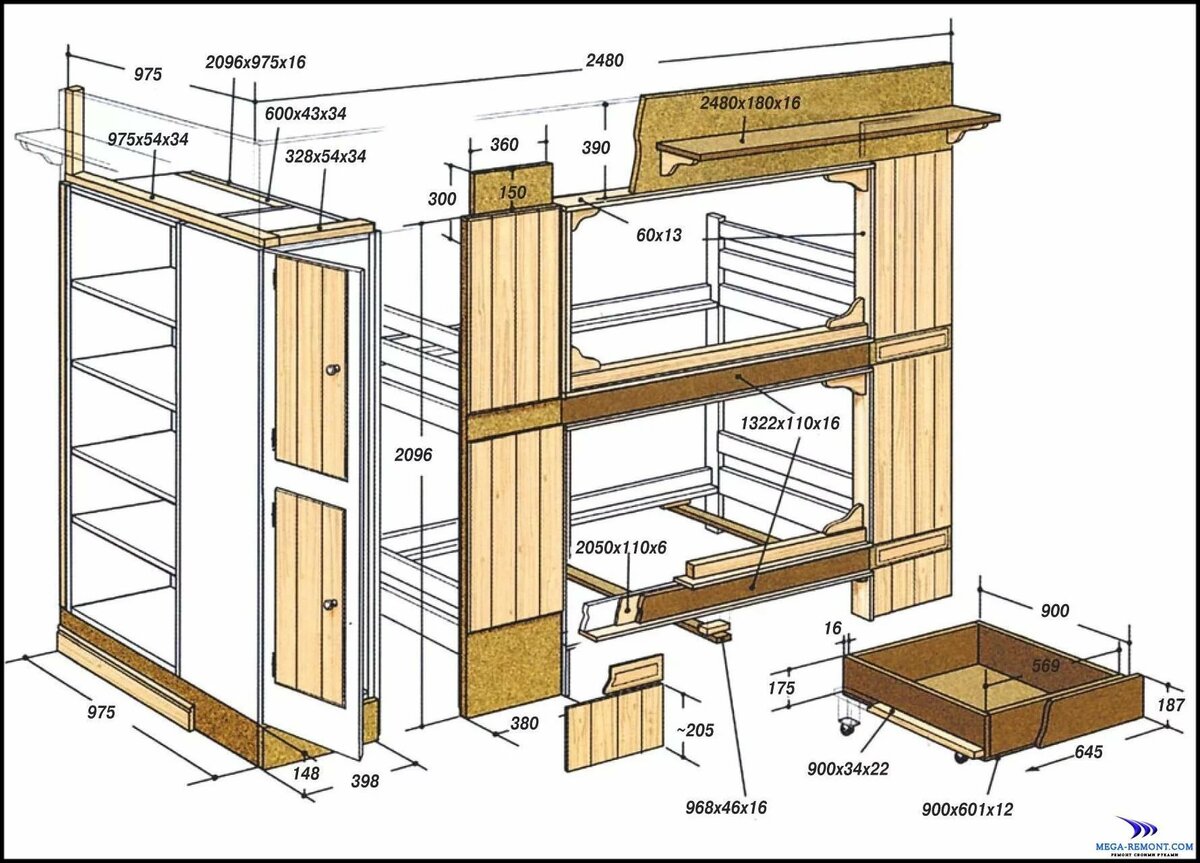 шкафы купе сделать своими руками схемы
