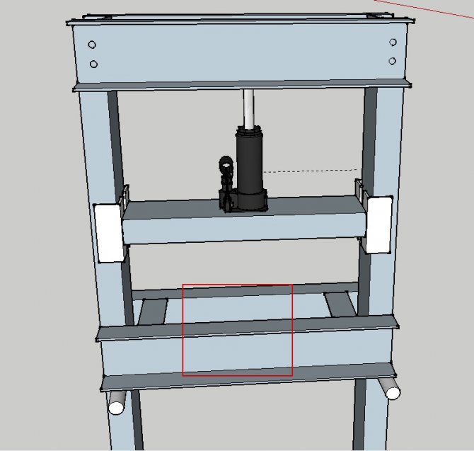 Самодельный пресс из домкрата чертежи из швеллера