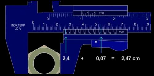 Как измерять дюймовым штангенциркулем - морской флот
