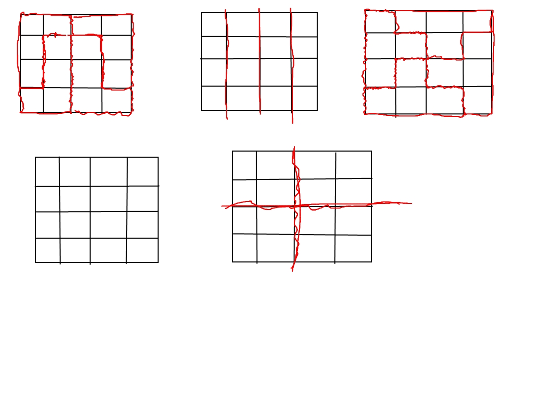 Как разрезать квадрат на 4 равные части