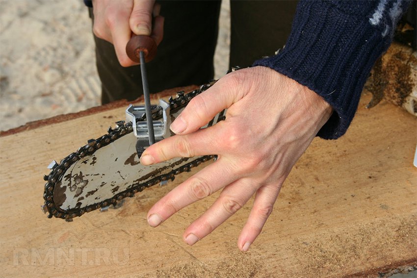 Заточка цепи – как правильно точить цепь бензопилы своими руками