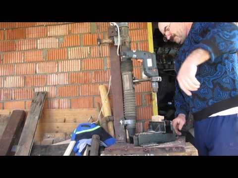 Как сделать самодельный сверлильный станок из рулевой рейки