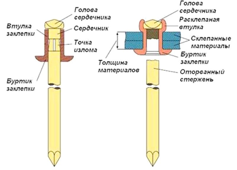 Схема устроен заклепочник ручной схема