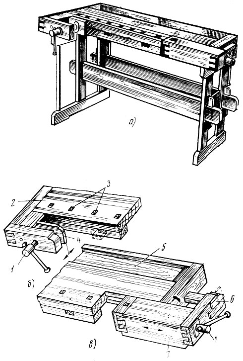 Столярный верстак тиски своими руками чертежи