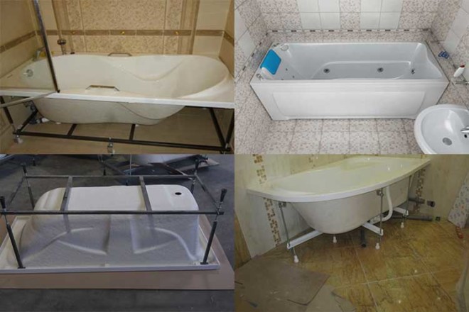 Установка акриловой ванны своими руками: пошаговая инструкция по инсталляции на каркасе