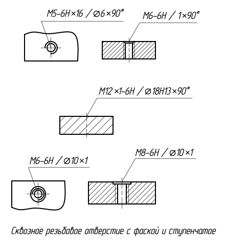 Фаска 2х45 на чертеже