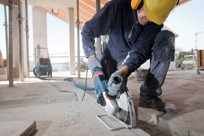 Как пилить бетон болгаркой без пыли - стройка