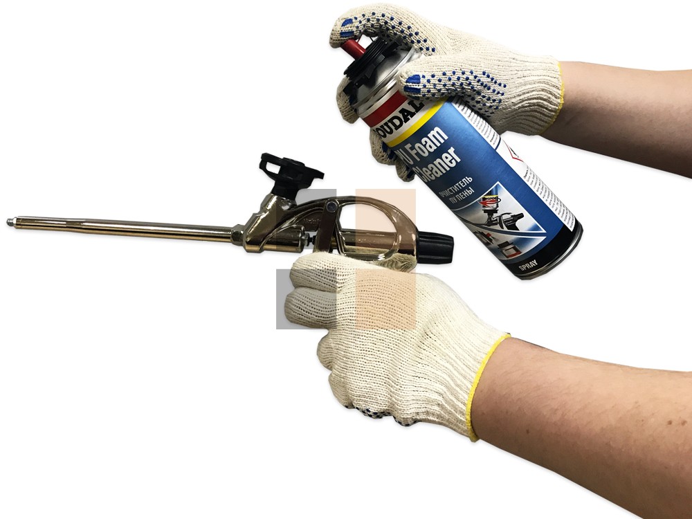 Одноразовый пистолет для монтажной пены: устройство и промывка баллона, как пользоваться - чистка про