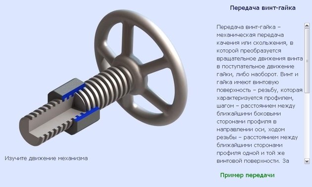 Винт гайка качения рисунок