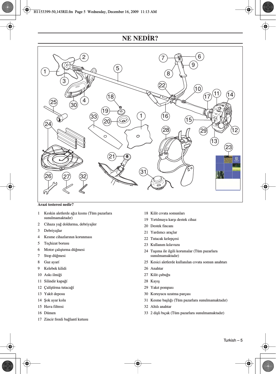 Инструкции к мотокосам  и садовым триммерам husqvarna