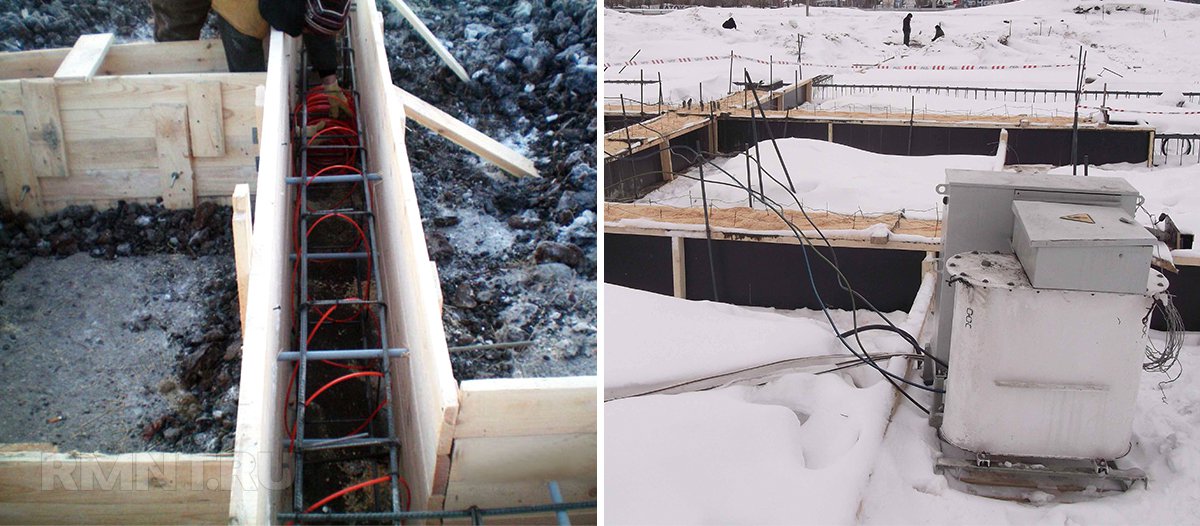 Прогрев бетона в зимнее время: особенности укладки твердеющей смеси на холоде, пять способов сохранить тепло