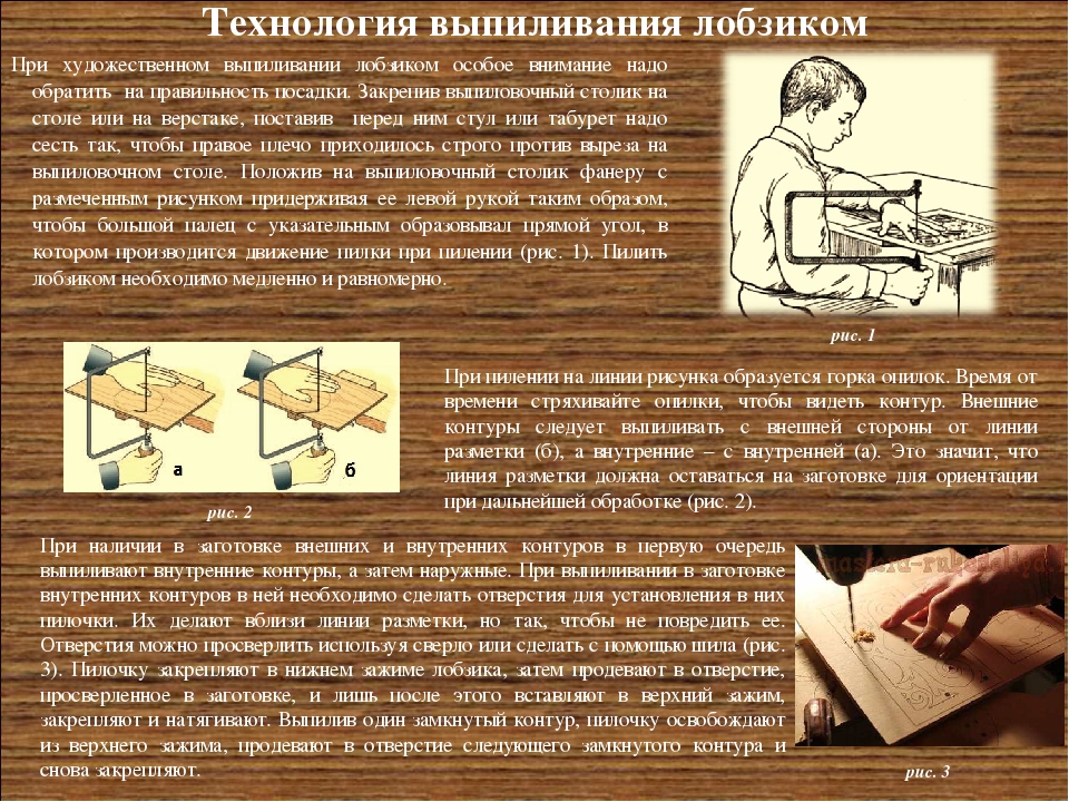 Почему выпиливание рисунка начинают с внутренних контуров