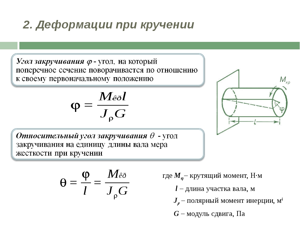 Длина и площадь поперечного сечения. Кручение напряжение и деформация при кручении. Деформация кручения стержня. Деформации при кручении кругового стержня. Величина деформации при кручении.