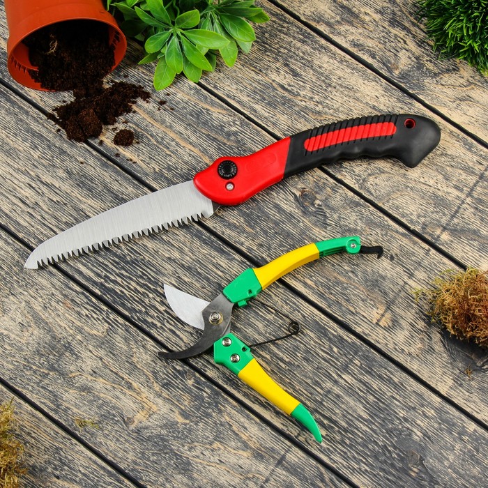 Садовые инструменты: ножовка и другие