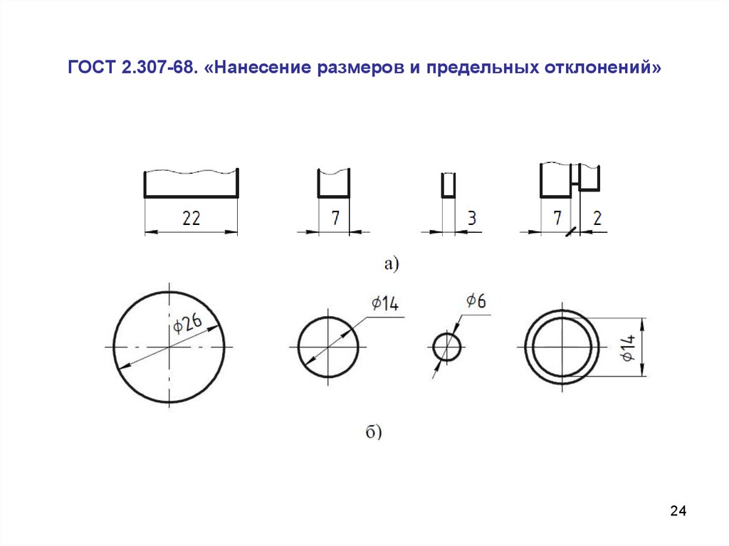 Центр окружности на чертеже