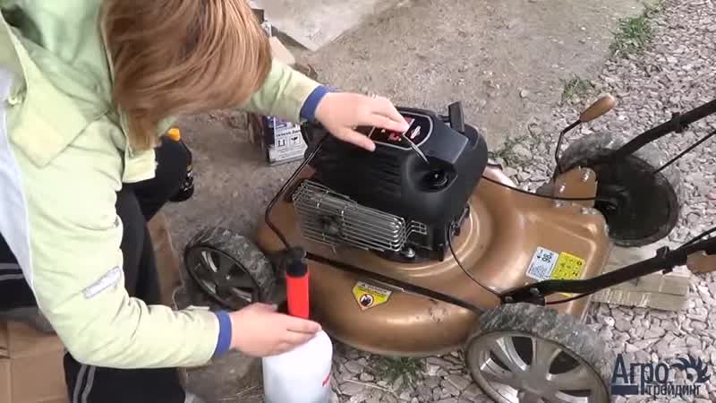 Как заменить масло в двигателе газонокосилки champion • evdiral.ru