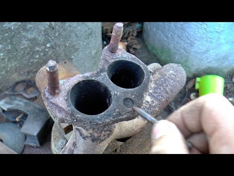 Как высверлить шпильку из блока двигателя