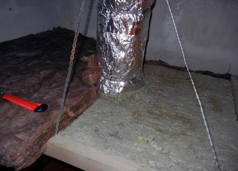 Теплый «пирог» для металлического дымоходного канала