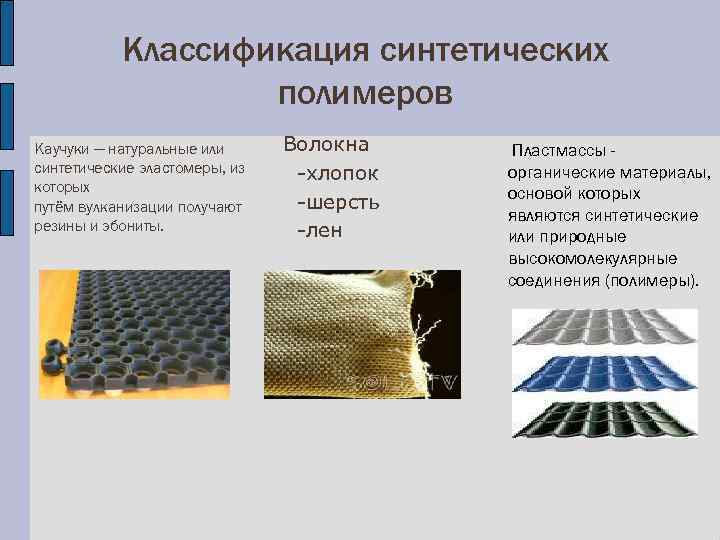 Полимеры, волокна, каучуки | chemege.ru
