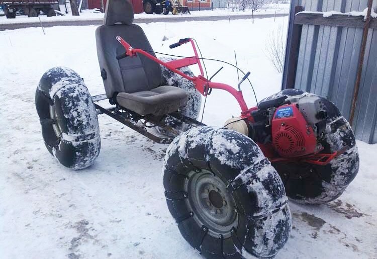 Вездеход на базе мотоблока своими руками