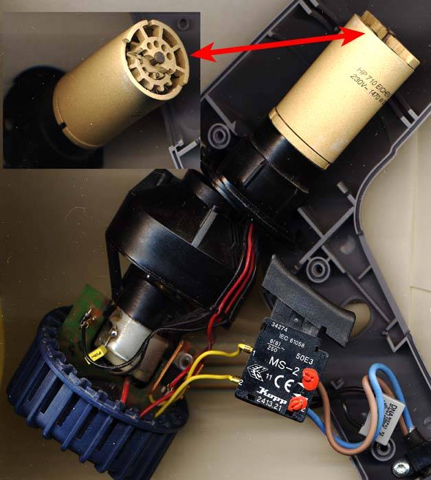 Ремонт фена. Фен строительный Kress. Двигатель фена HG-2000ac. Kress HLG 2000e. Электродвигатель для фена Steinel.