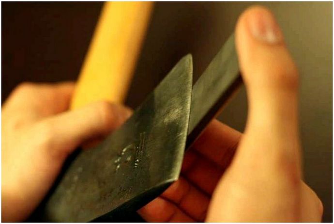 Как выдержать угол заточки ножа