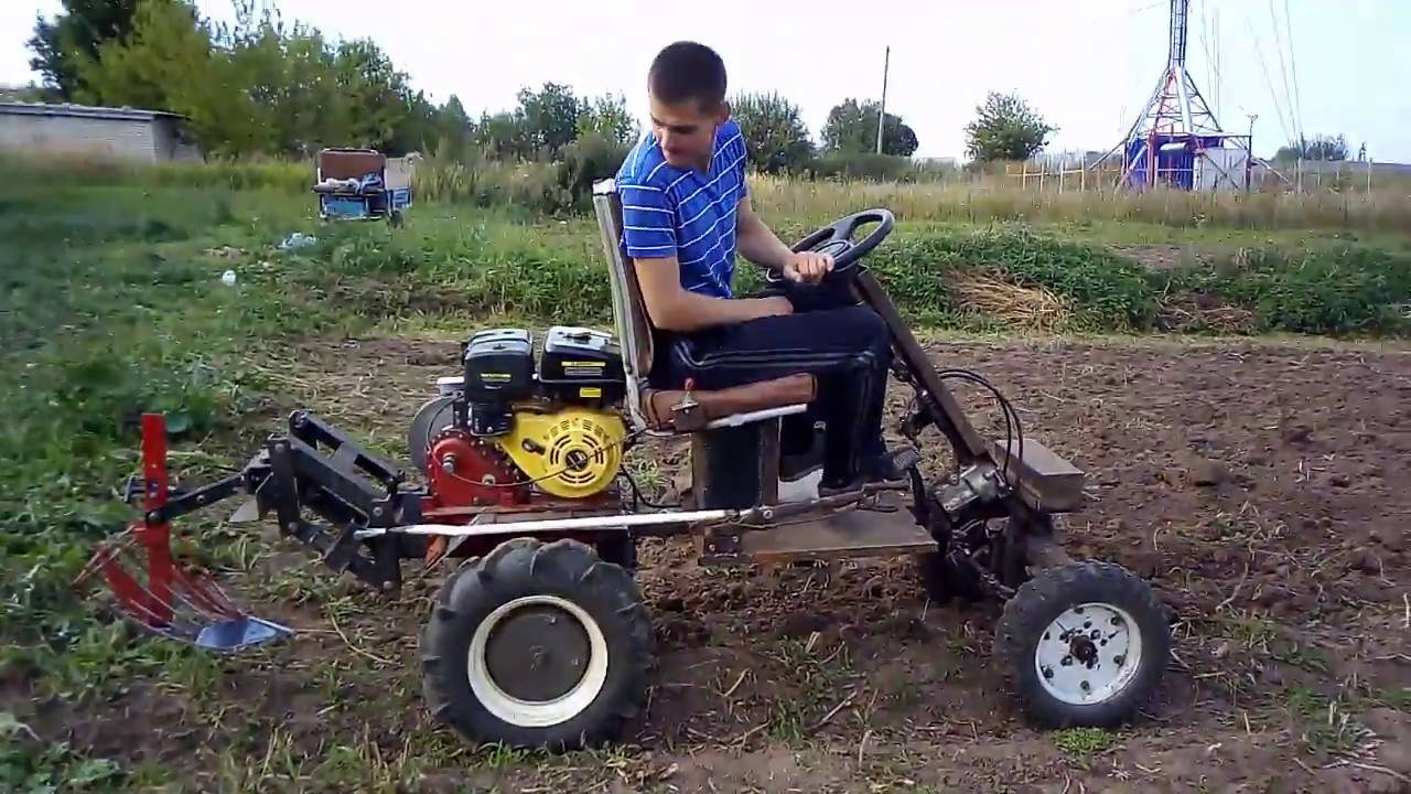 Самодельный трактор из мотоблока – модернизируем технику + видео