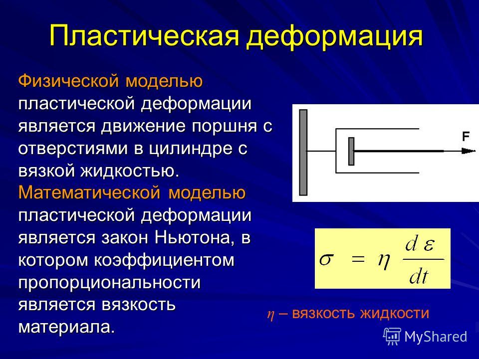 Пластическая деформация материалов: методы, процесс, закон