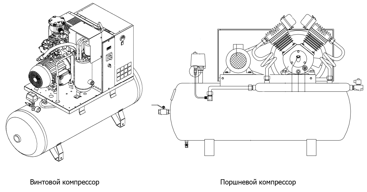 Компрессор воздушный чертеж