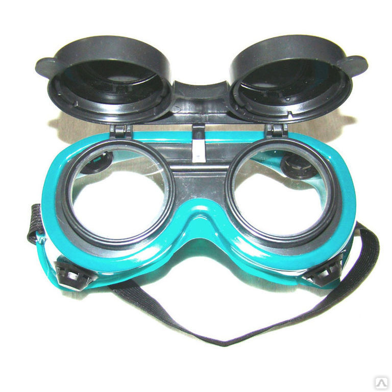 Очки для сварки полуавтоматом и для защиты глаз при работе ручным способом